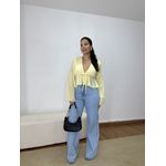 Calça Jeans Feminina Wide Leg Clara Lisa