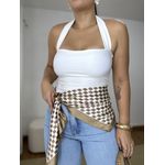 Blusa Frente Única Joana Branca