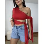 Cropped Laura Amarração Vermelho