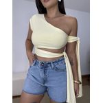 Cropped Laura Amarração Amarelo