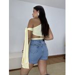 Cropped Laura Amarração Amarelo