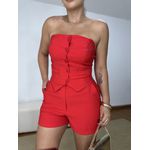 Conjunto Short e Blusa Bianca Vermelho