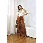 Calça Pantalona Feminina Liv Marrom