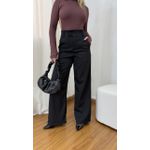 Calça Pantalona Feminina Alfaiataria Malu Preta