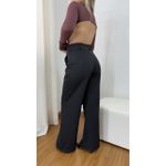 Calça Pantalona Feminina Alfaiataria Malu Preta