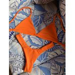 Biquini Basic Laranja Colméia Asa Delta
