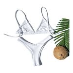 Biquini Basic Branco Colméia Asa Delta