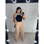 Blusa Regata Bicolor Preta