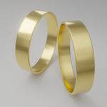 Aliancas Casamento Noivado Reta 5mm Tradicional