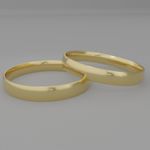 Alianças de noivado casamento em ouro 18k 750 3mm tradicional anatomicas tradicionais