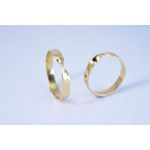 Alianças de noivado casamento infinito em ouro 18k 750 3.5mm