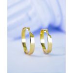 Alianças de noivado casamento infinito em ouro 18k 750 3.5mm