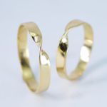 Alianças de noivado casamento infinito em ouro 18k 750 3.5mm