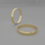 Alianças de noivado casamento em ouro 18k 750 tradicional abauladas tradicionais 3mm