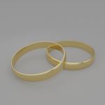 Alianças de noivado casamento em ouro 18k 750 tradicional abauladas tradicionais 3mm