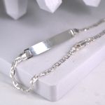 Pulseira de chapa Prata 925 Piestrini Adulto