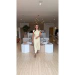 Conjunto Saia Longa E Blusa Cropped Lorena Amarelo