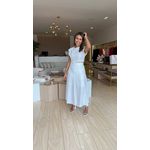 Conjunto Saia Longa E Blusa Cropped Lorena Branco