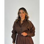 Camisa Over Patrícia Marrom