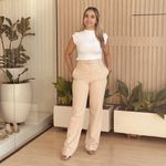 Calça Alfaitaria Heloá Bege