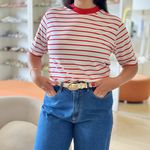 Blusa Listrada Alice Vermelho