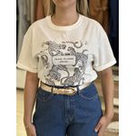 T-shirt Gabi Onça/branco