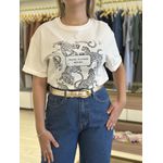 T-shirt Gabi Onça/branco