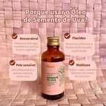 Óleo de Semente de Uva Extra Virgem Ayurveda Caule 50ml