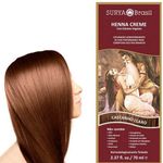 Henna Surya Creme Castanho Claro 70ml - Coloração Natural e Vegana