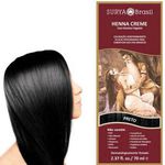 Henna Surya Creme Preto 70ml - Coloração Natural e Vegana