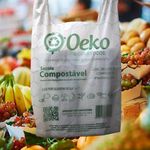 10 Sacolas Ecológicas Biodegradáveis 40x50cm - Oeko