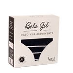 Calcinha Absorvente Korui - Preta e Branca - P - Bela Gil