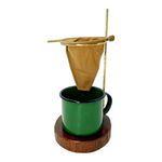 Coador de Café Individual | Algodão Orgânico Caule