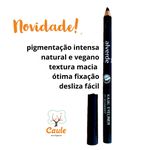 Lápis de Olho Preto Kajal Natural Vegano Caule