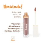 Brilho Labial Gloss Lilás Cintilante | Natural Vegano