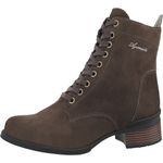 Bota Feminina Cano Médio Azimute Brasil Modelo 310 Nobuck Café