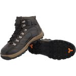 Bota Adventure Mochileiro Couro Caqui Solado Antiderrapante