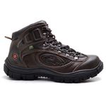 Bota Azimute Brasil 603 Adventure em Couro Caqui