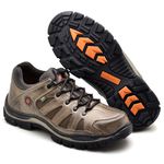 Tenis Azimute Brasil 943 Cinza Adventure em Couro Cinza 