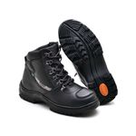 Bota Azimute Brasil Falcon Coturno Motociclista Militar Em Couro Preto