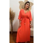Vestido Longo Salmão