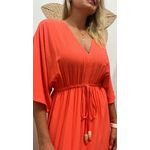 Vestido Longo Salmão