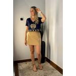 Blusa Decote V Marinho Murau 