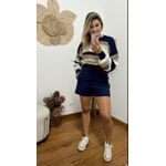 Short Alfaiataria Azul Marinho