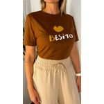 T-Shirt Besito Marrom