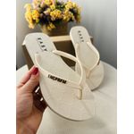 Chinelo Lança Perfume EASY bege 