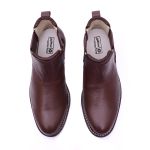 Botina Chelsea de Couro Masculina Brown