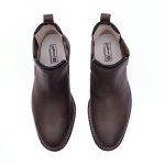 Botina Chelsea De Couro Masculina Grafite