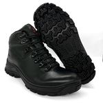 Bota Coturno Masculina de Couro - Kangri Black