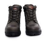 Bota Coturno Cano Alto de Couro - Cabardino Chumbo